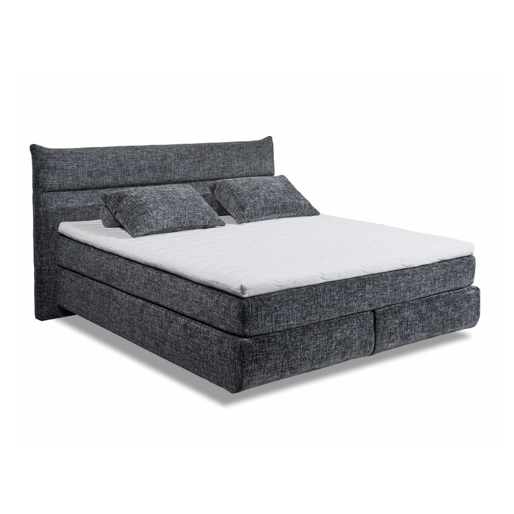 Boxspring Zando - Black | Includes Base and Topper