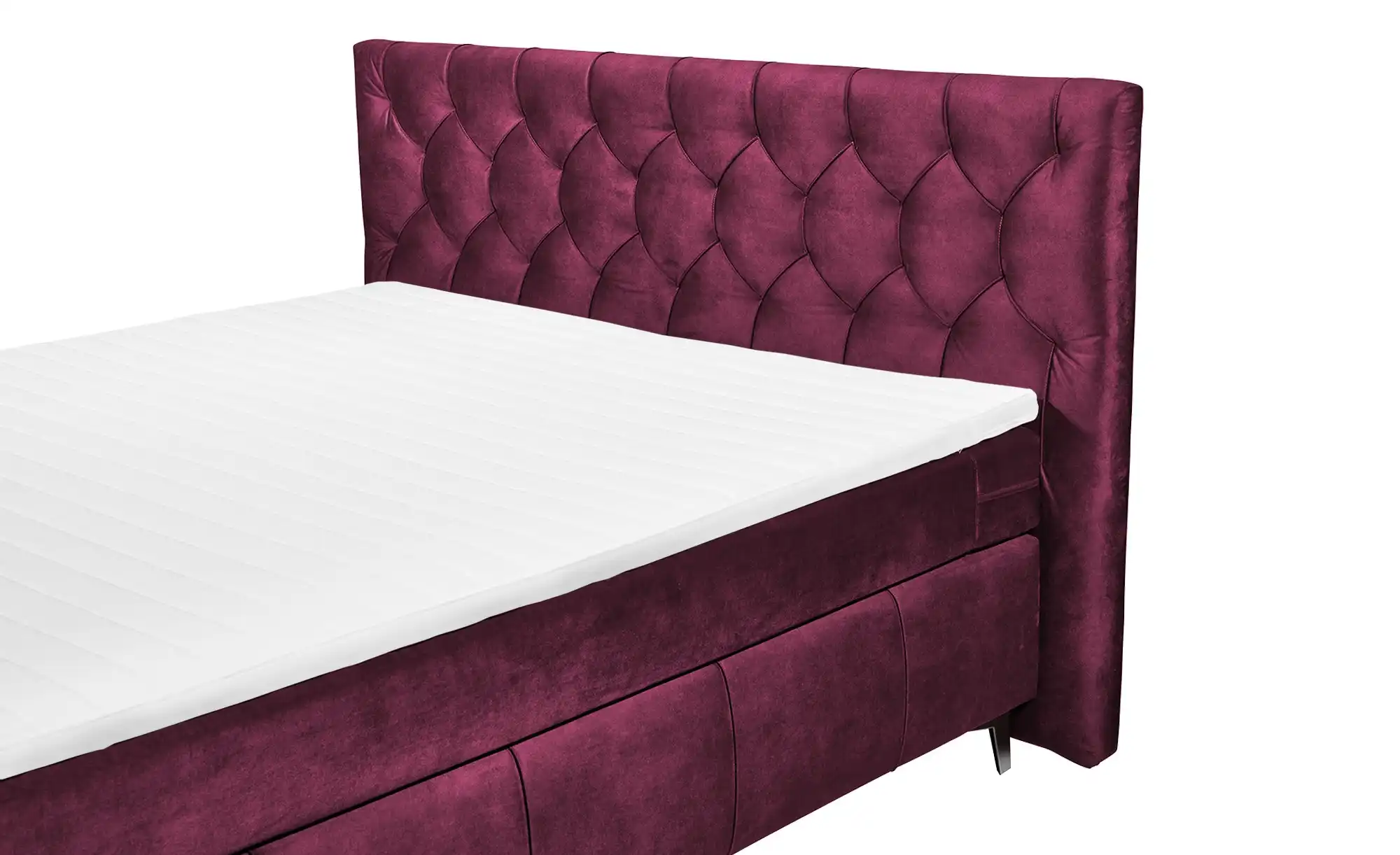 Boxspring Halston – Magenta | Includes Base and Topper