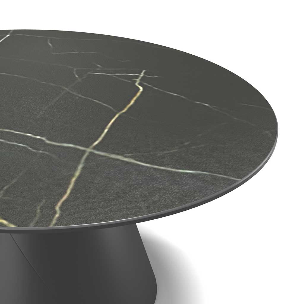 Coffee Table Iwaki – Ceramic Grey Ø90cm