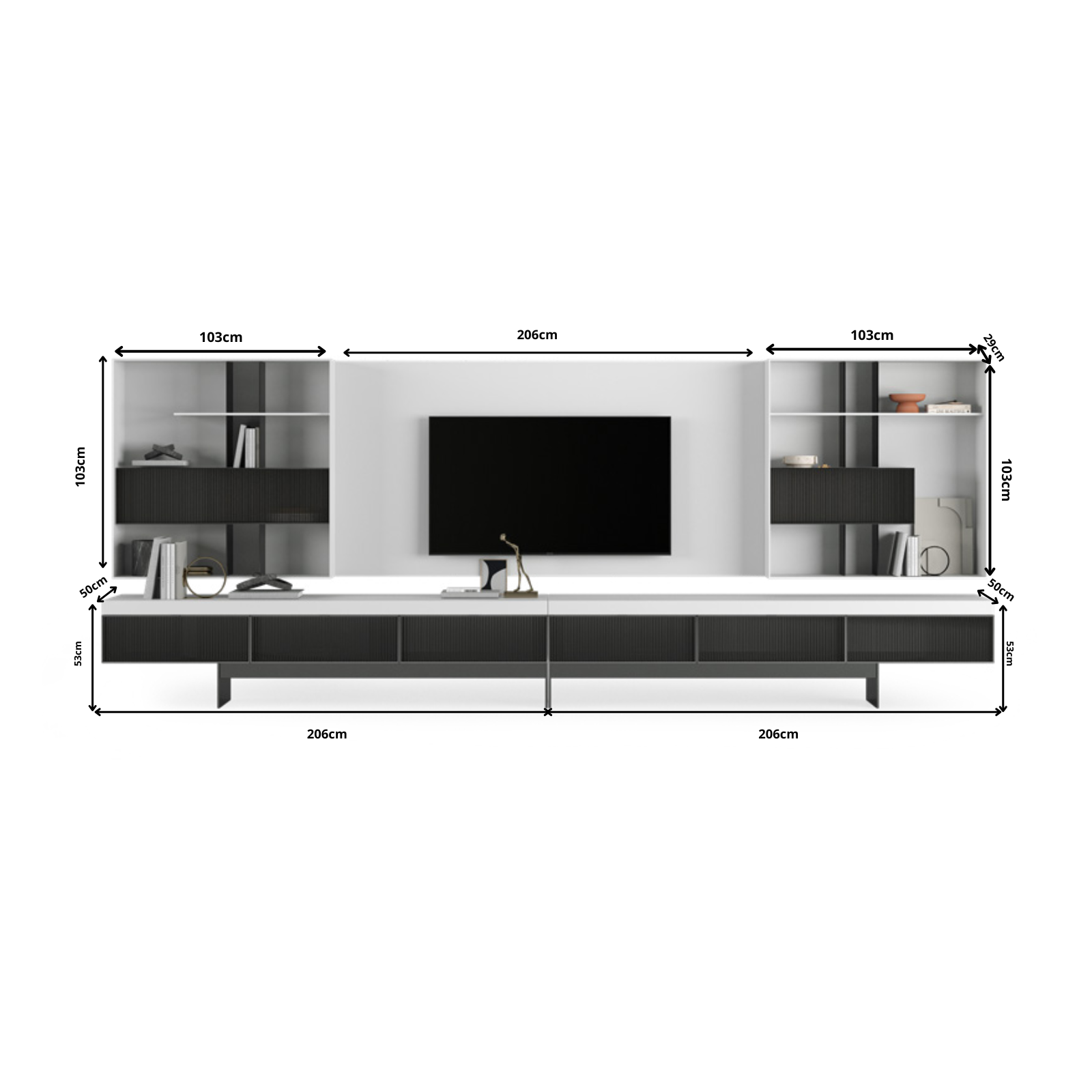 TV Unit Hiro Ecru Option 6