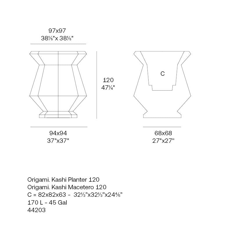 Origami Kashi 94X94X120