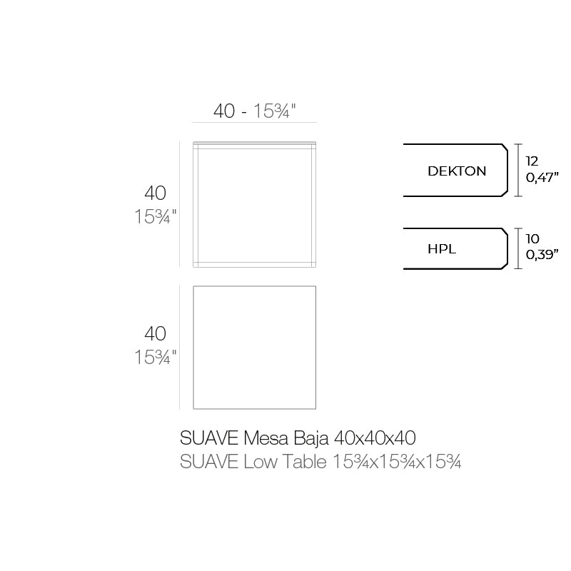 Suave Table 40X40X40 cm