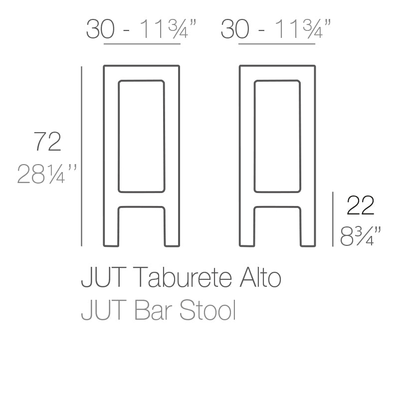 Jut Bar Stool