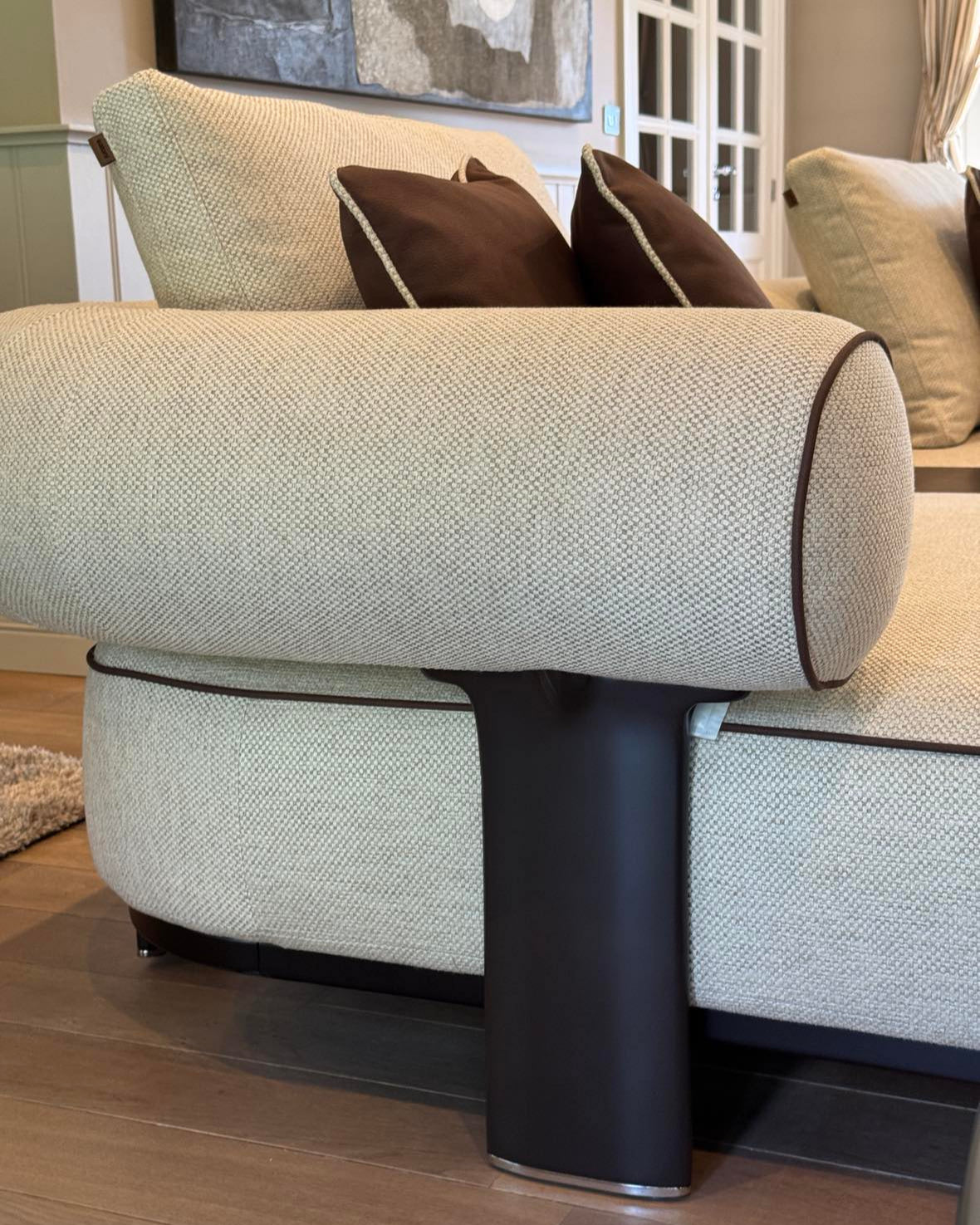 Sofa Kyoto - Light Gray/Beige 234x111cm