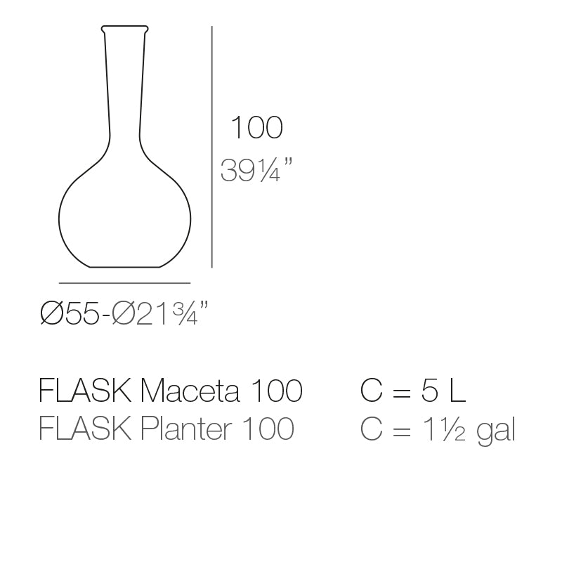 Chemistubes Flask Ø55X100