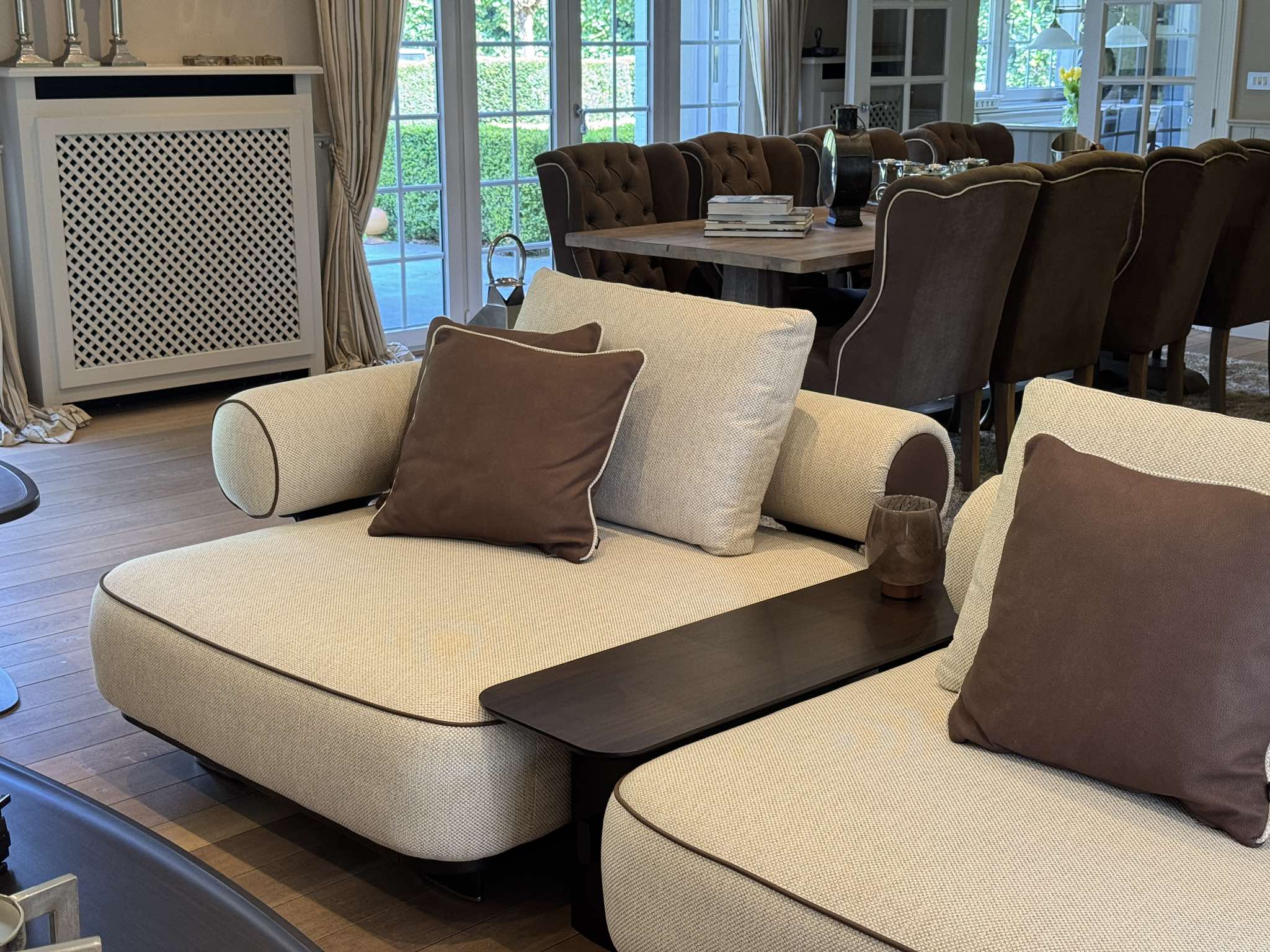 Sofa Kyoto - Light Gray/Beige 234x111cm