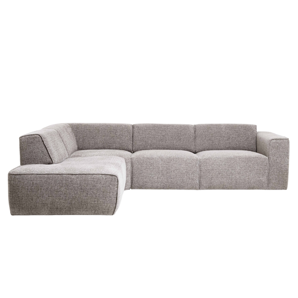 Sofa Langford - Taupe Modern Corner Sofa 282×222 cm