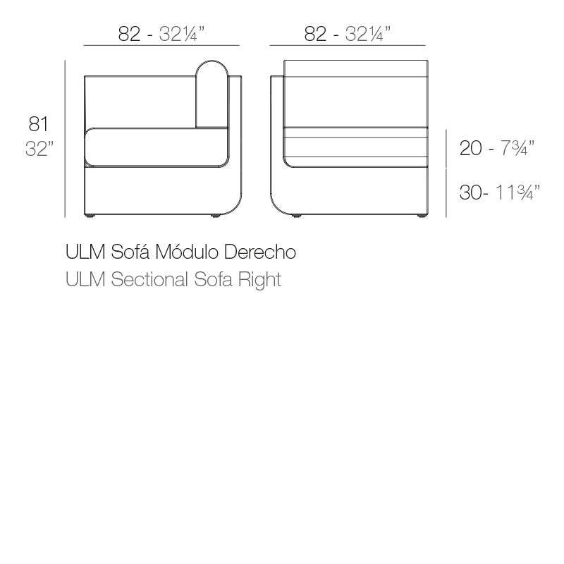 Ulm Sectional Sofa Right