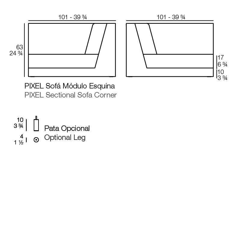 Pixel Sectional Sofa Corner