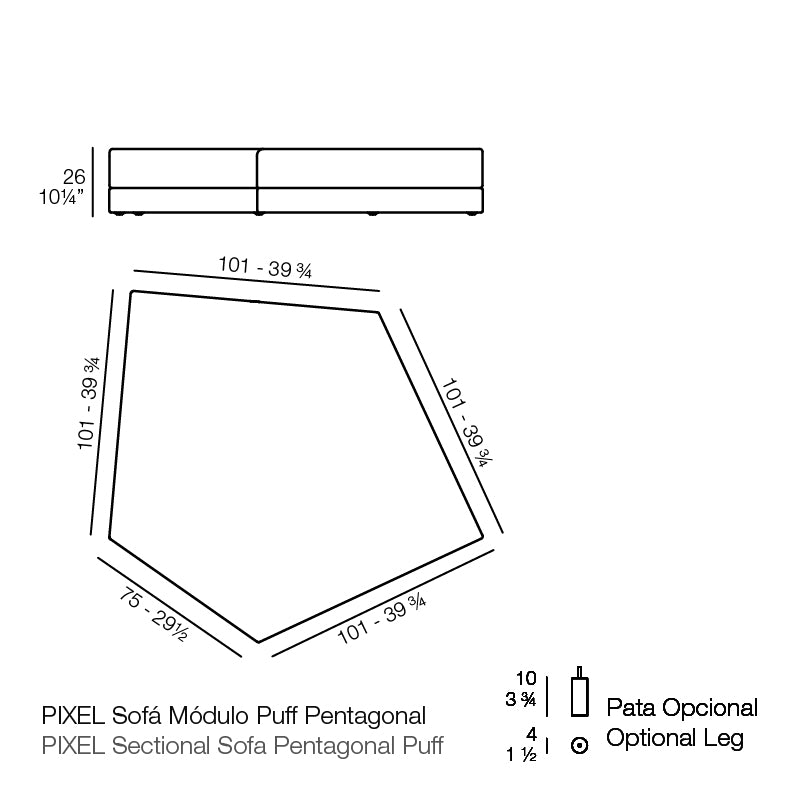 Pixel Puff Pentagonal