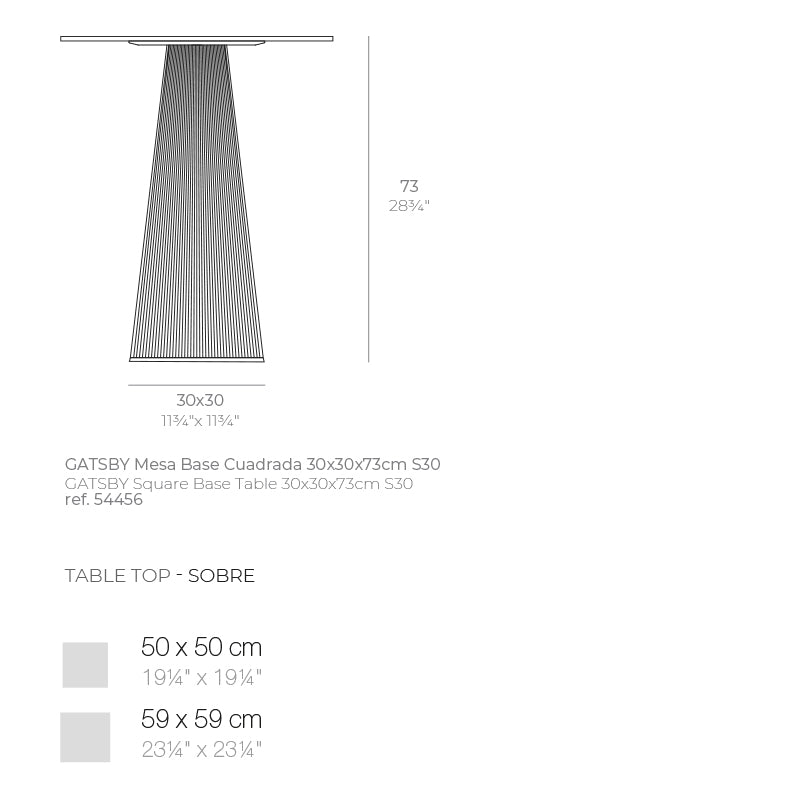 Gatsby Base 30X30X73Cm S30