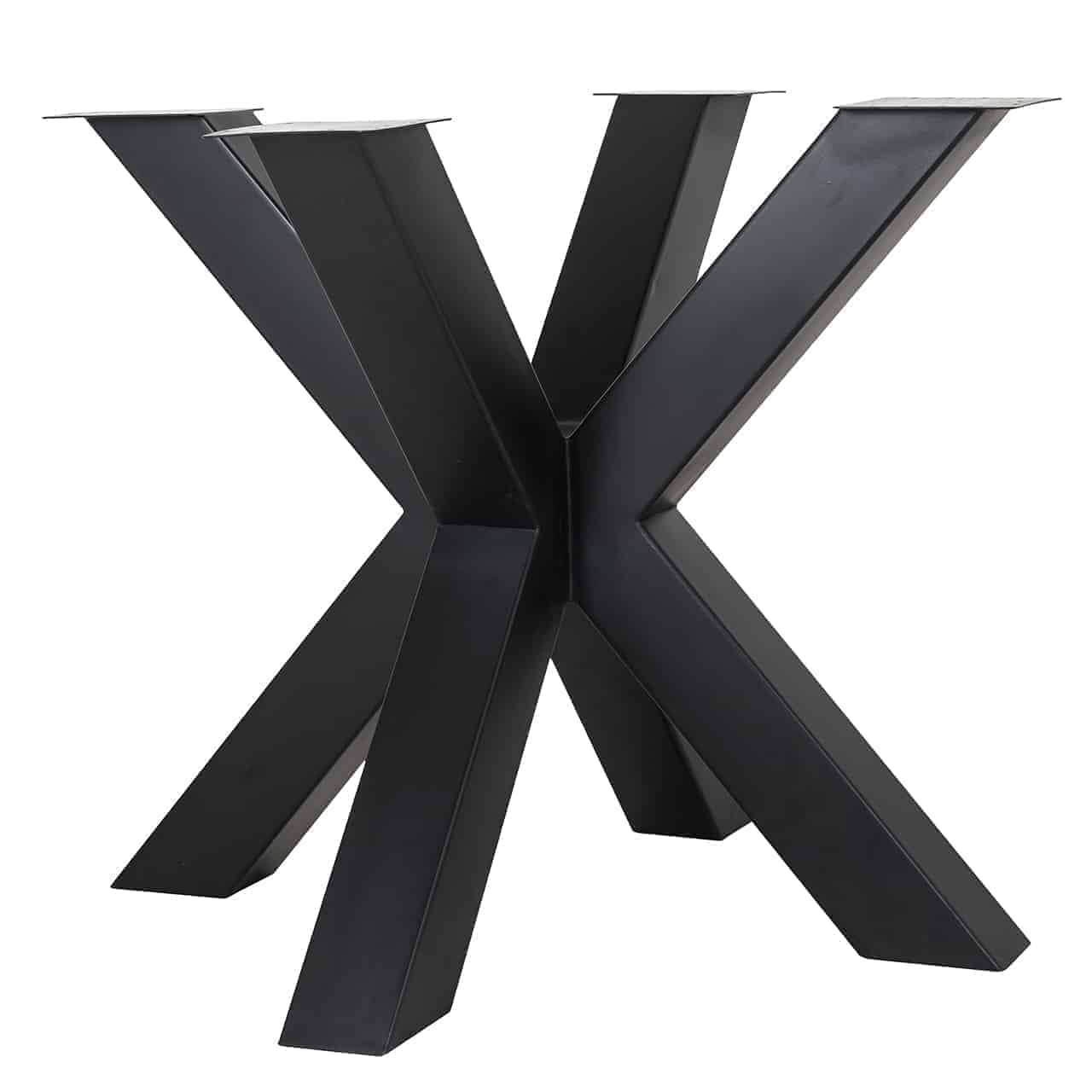 Dining table X-leg Bodhi black