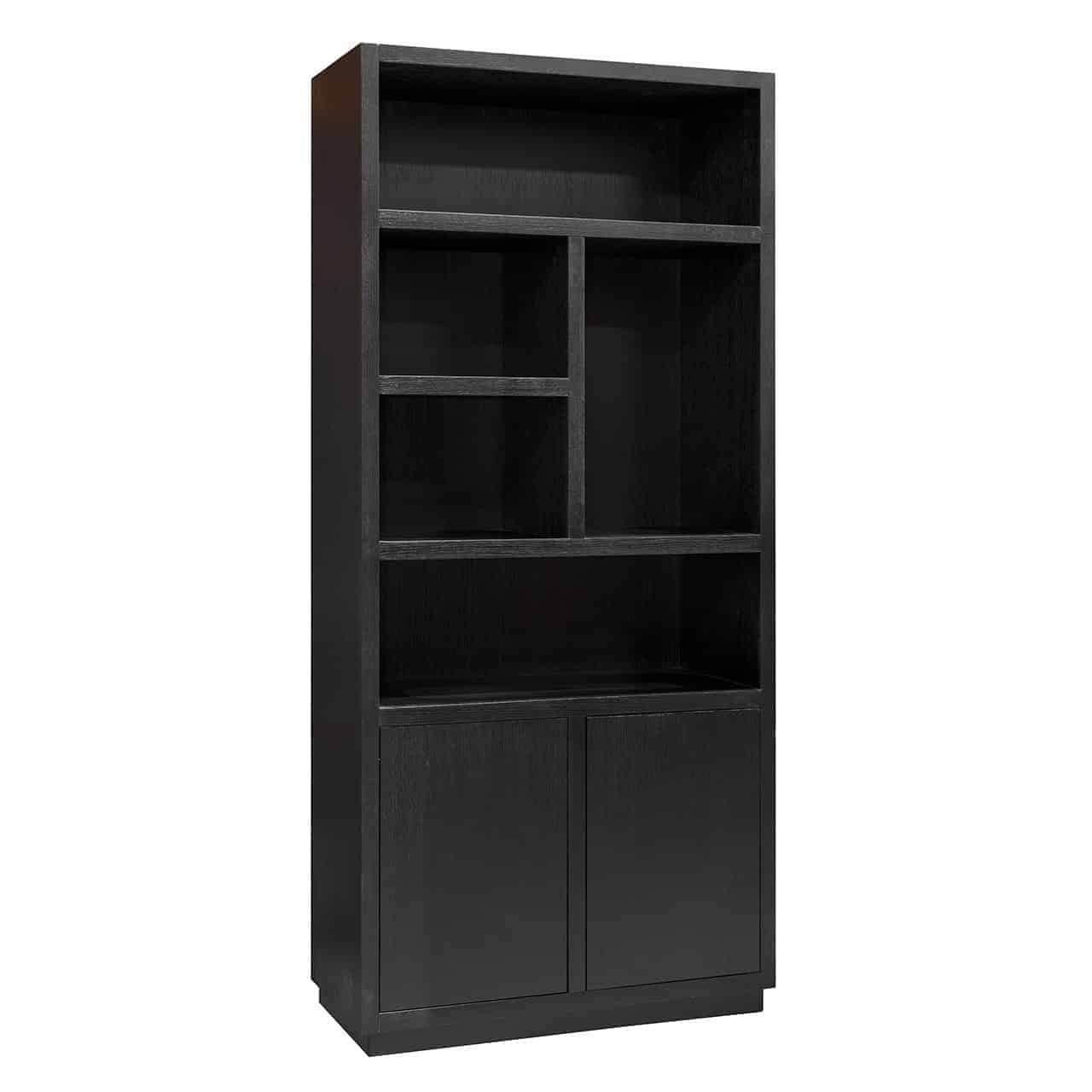 Display cabinet Oakura 2-doors (Black)