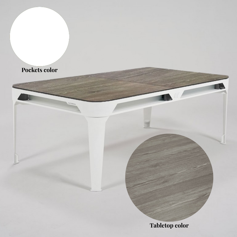 Outdoor Pool & Dining Table 7FT White