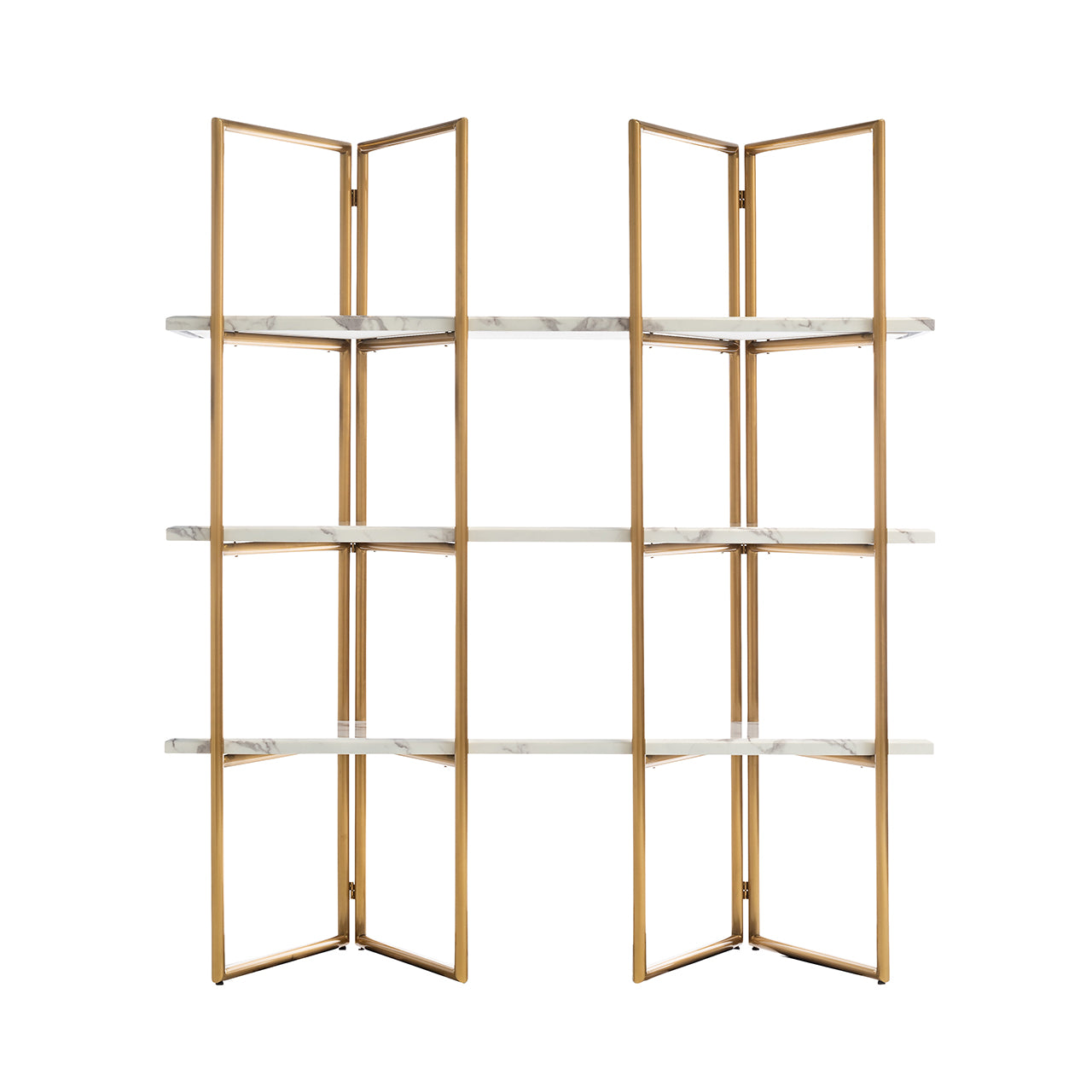 Display cabinet Lagrand 3-shelves (Gold)