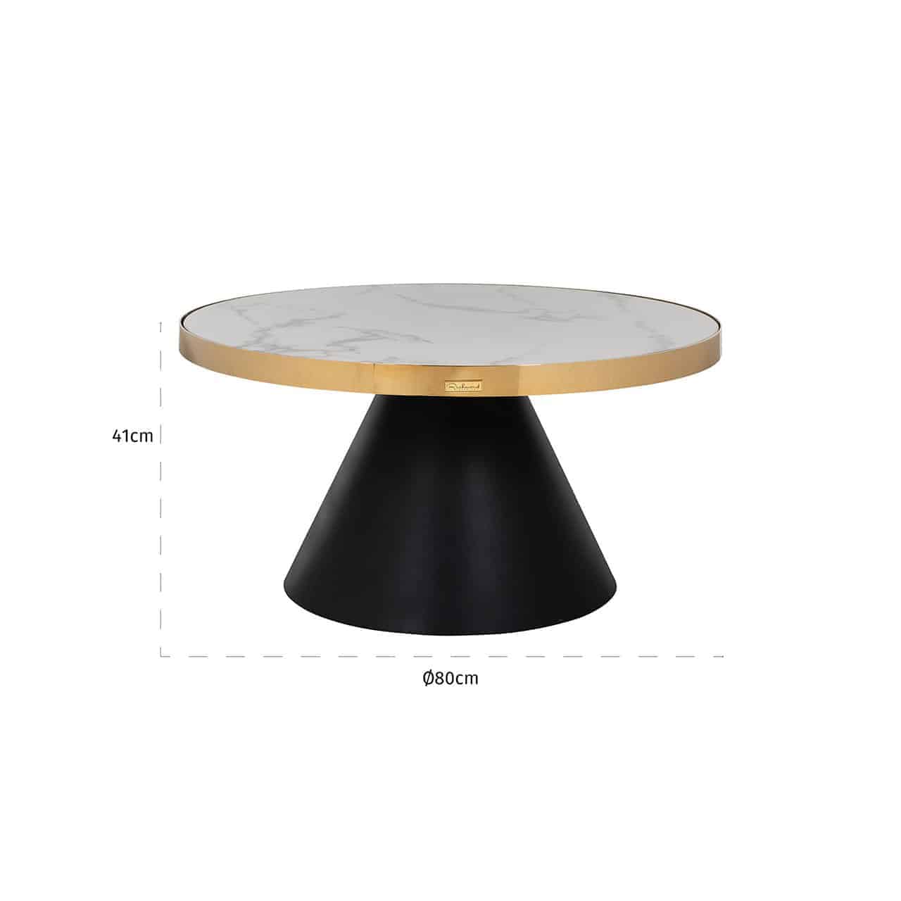 Coffee table Odin 80Ø (Gold)