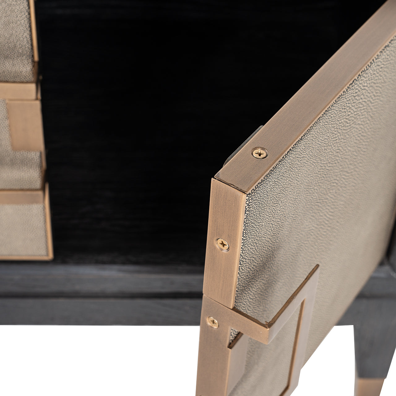 TV cabinet Bloomville 4-doors (Gold)