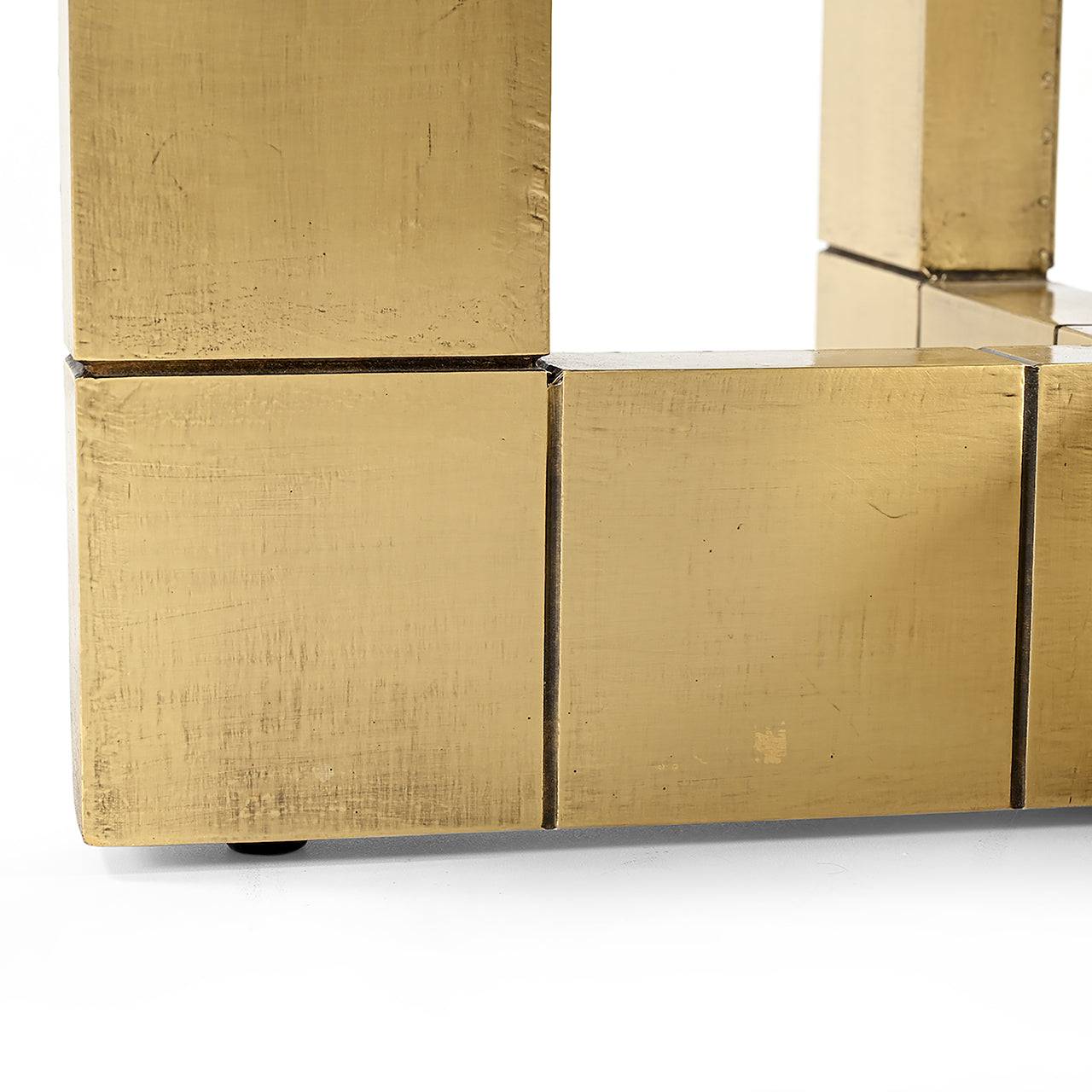 Dining table Collada 130Ø (Black/gold)