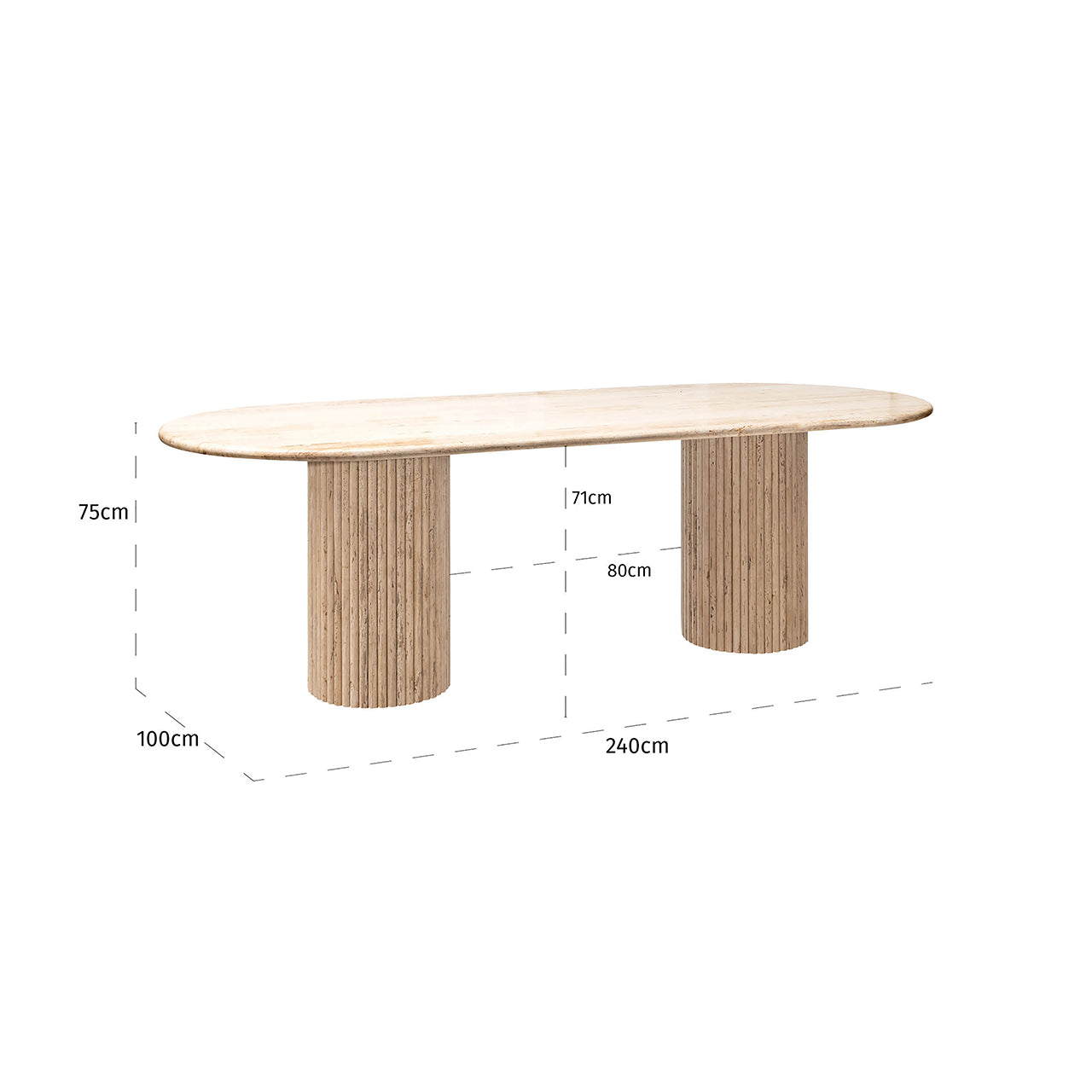Dining table La Cantera capsule 240 (Beige)