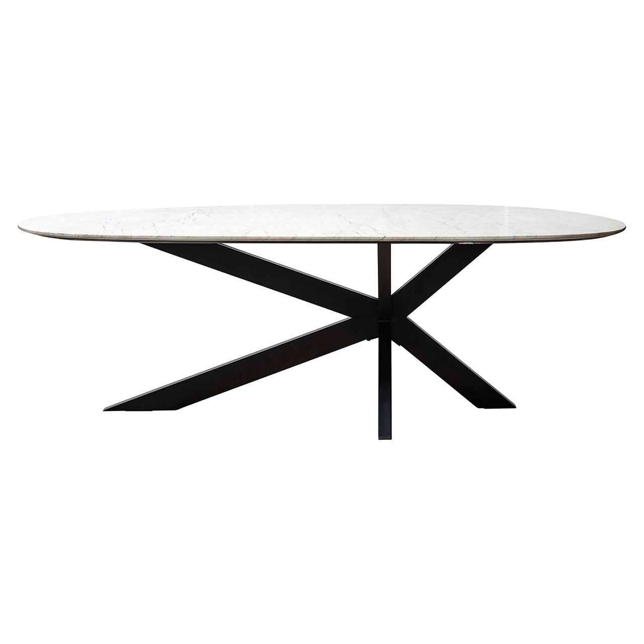 Dining table Trocadero white (Black/white)