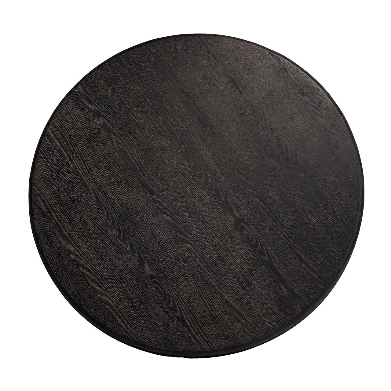 Dining table Macaron 130Ø (Black rustic)