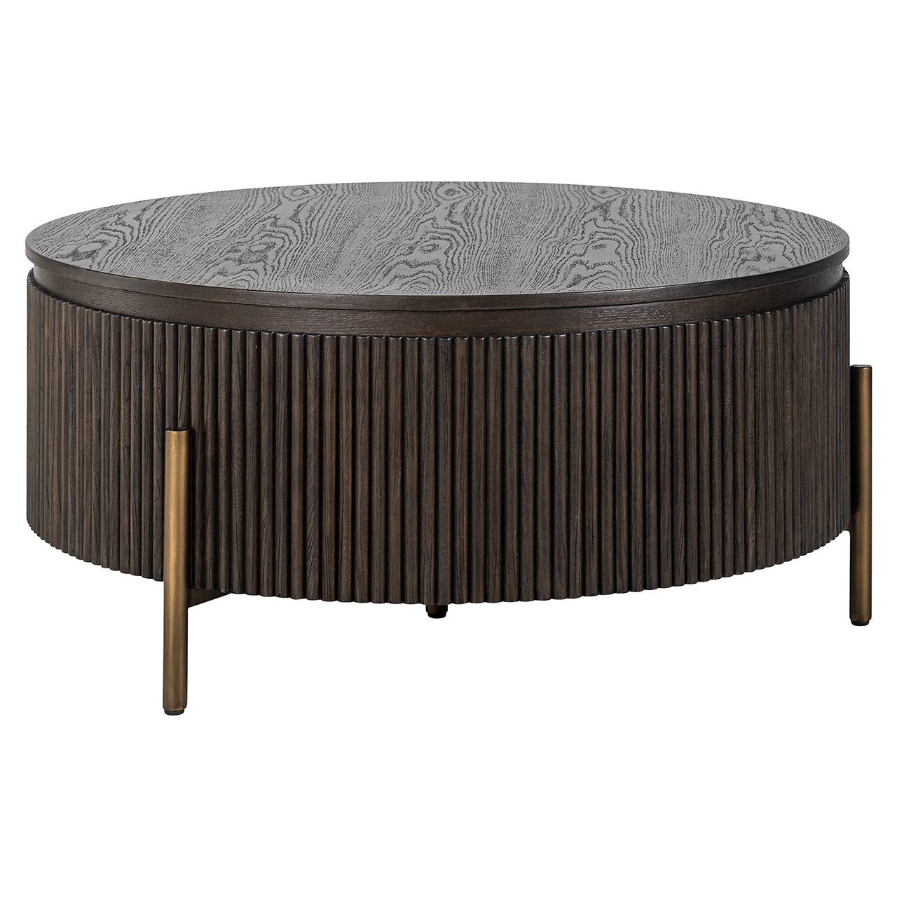Coffee table Luxor 95Ø (Brown)