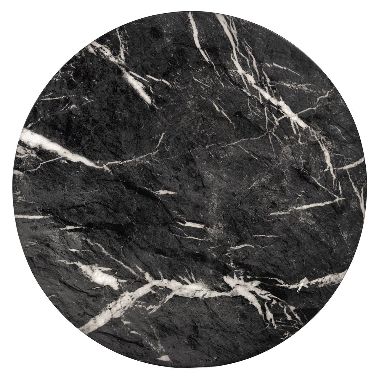 End table Bosco faux black marble (Black)