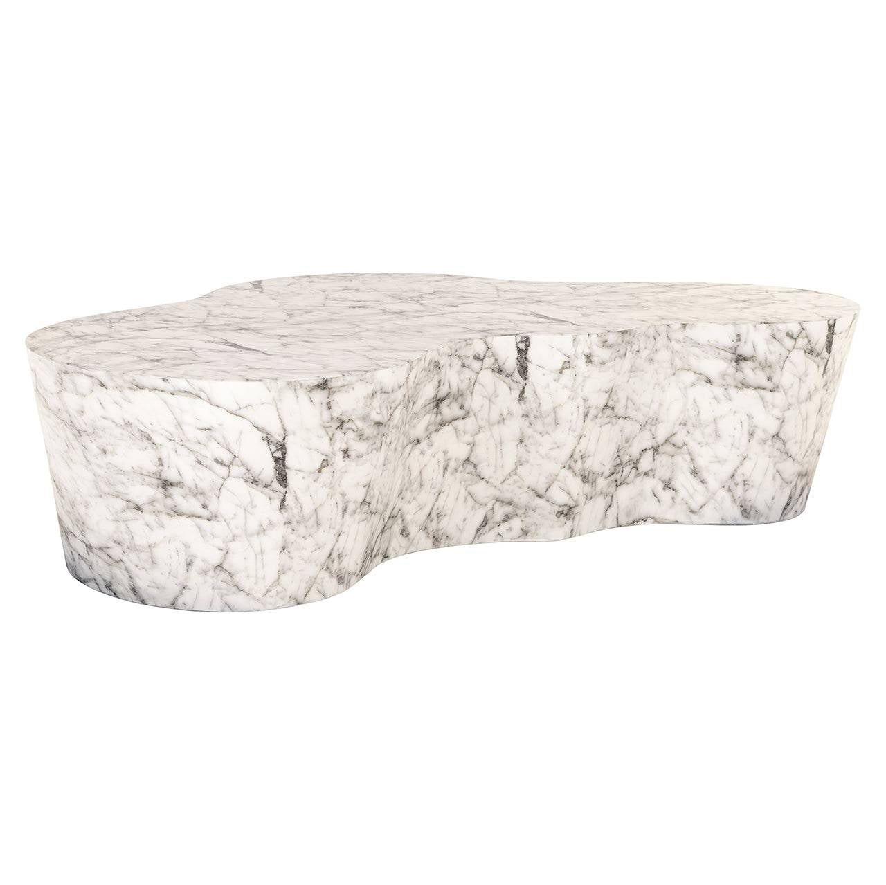 Coffee table Rockyard marble look indoor/outdoor (White)