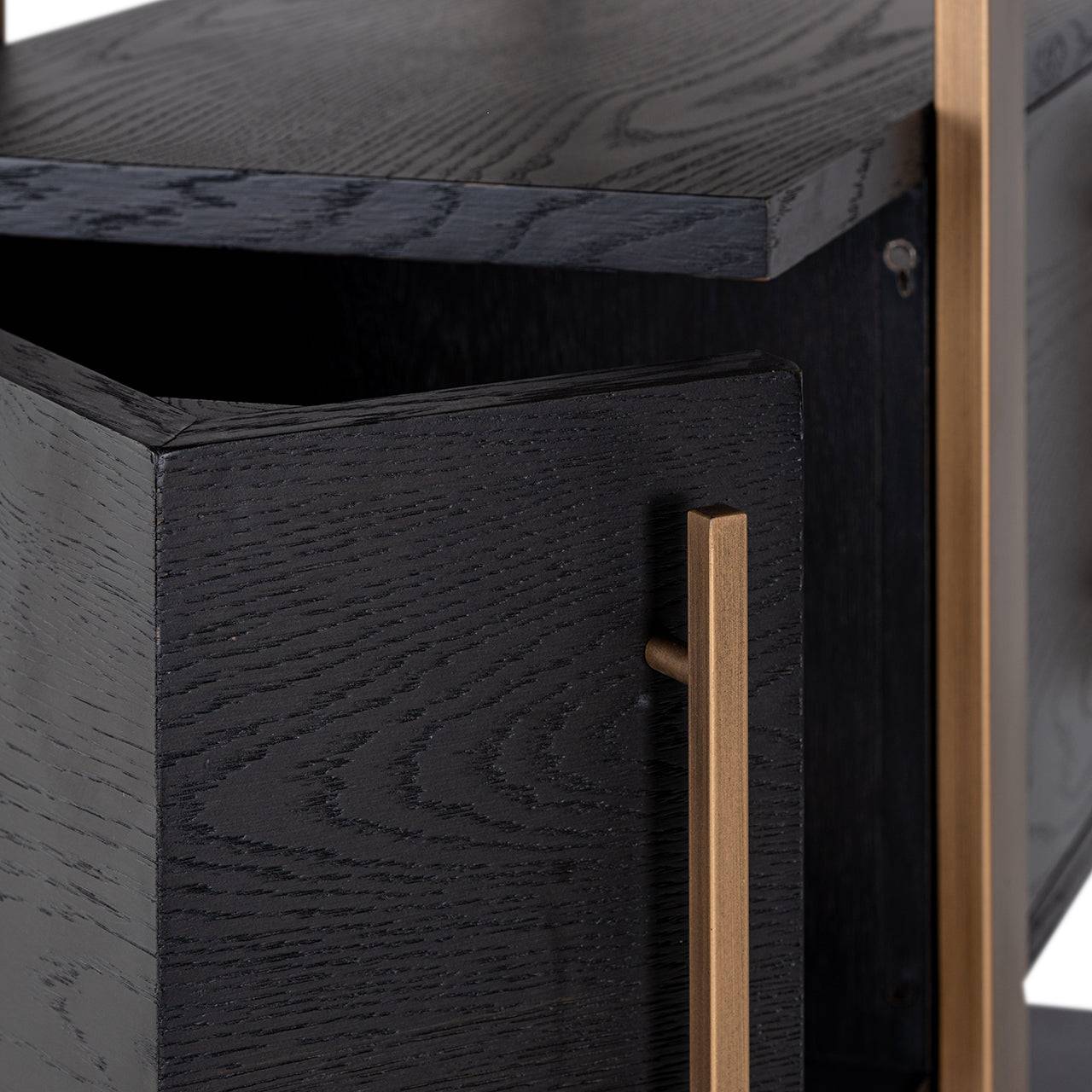 Display cabinet Cambon 4-doors 4-shelves (Dark coffee)