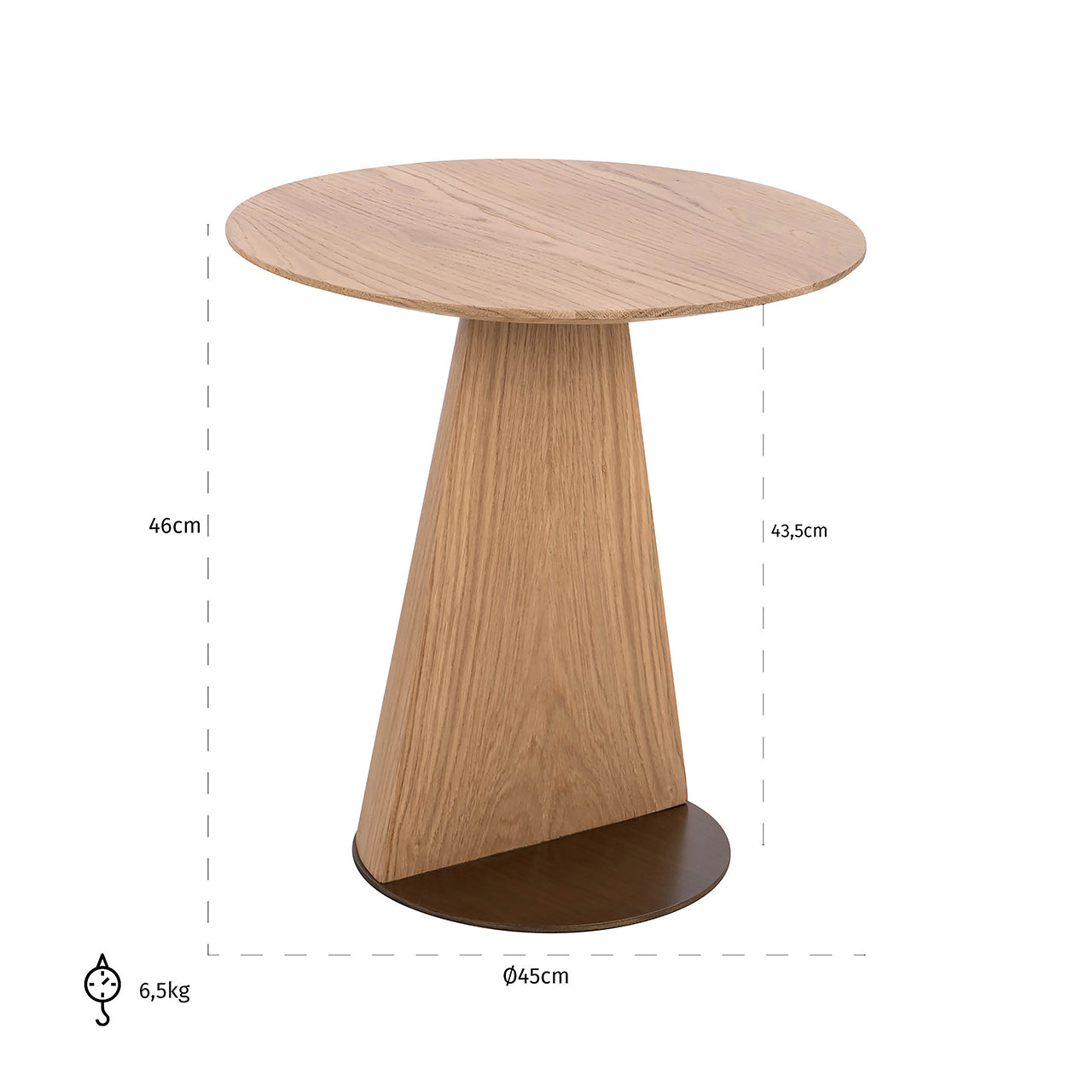 Side Table Belfort (Natural oak)