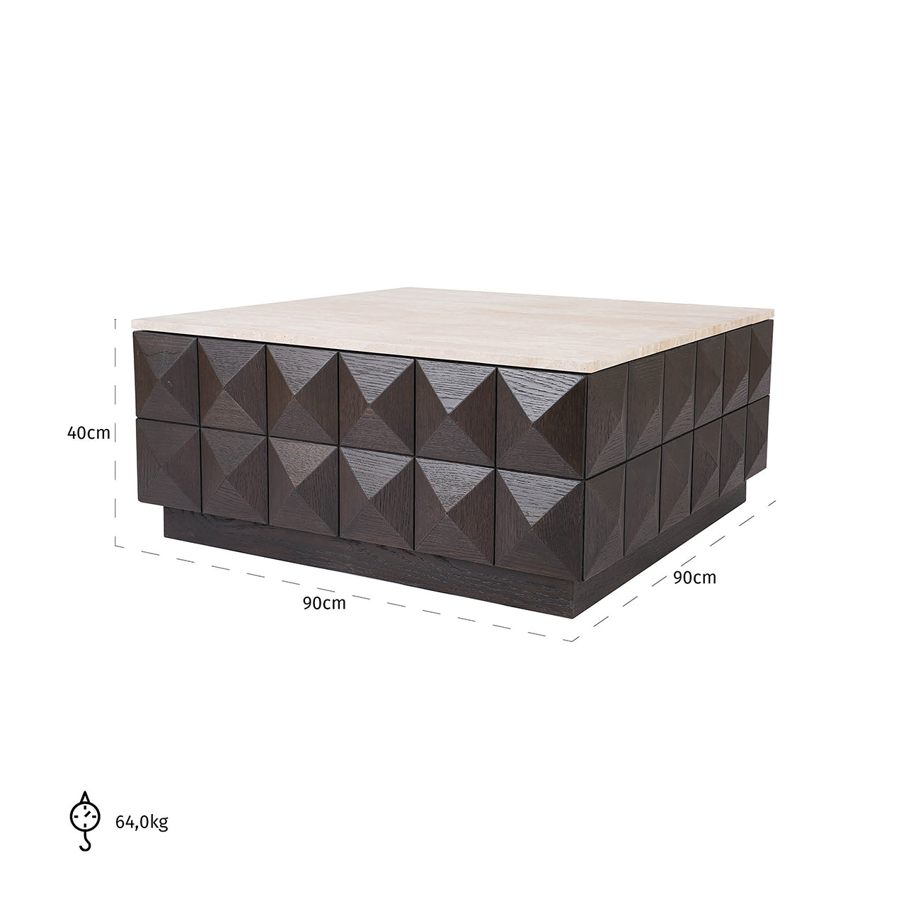 Coffee table Claremont (Brown)