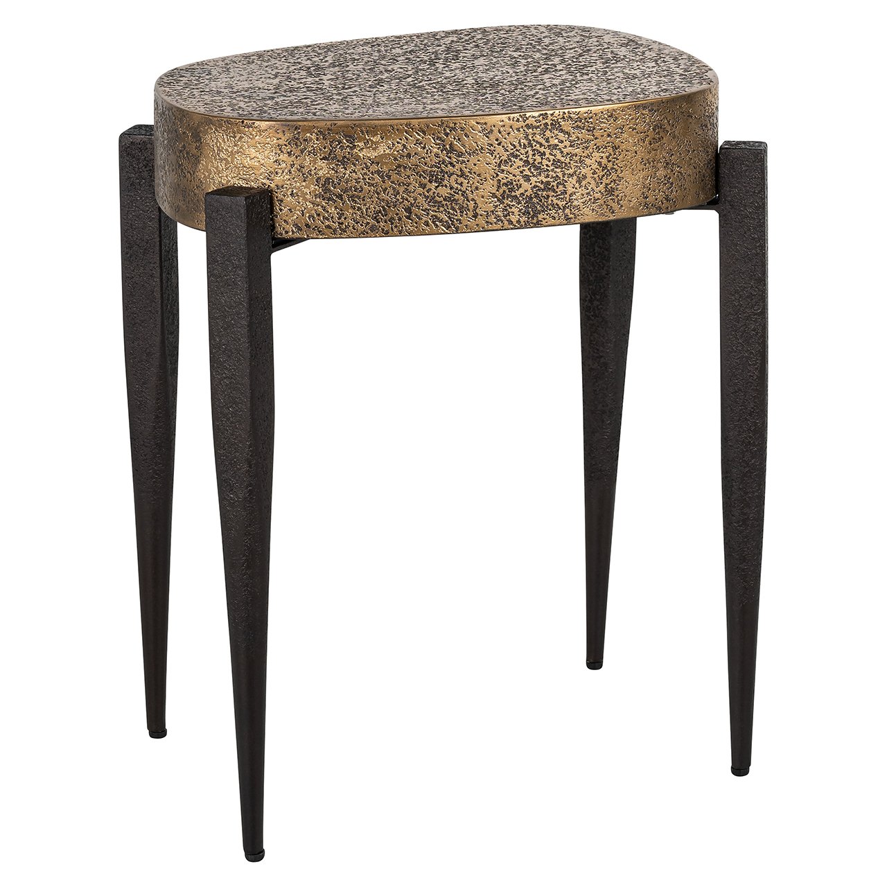End table Declan (Black/gold)
