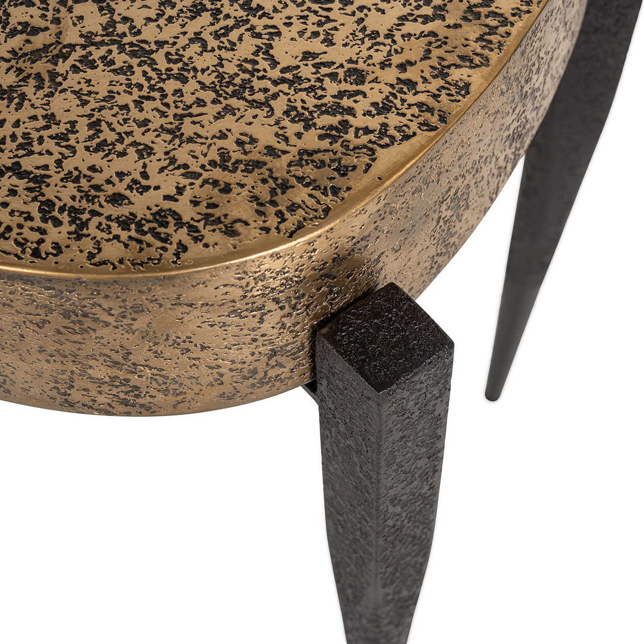 End table Declan (Black/gold)