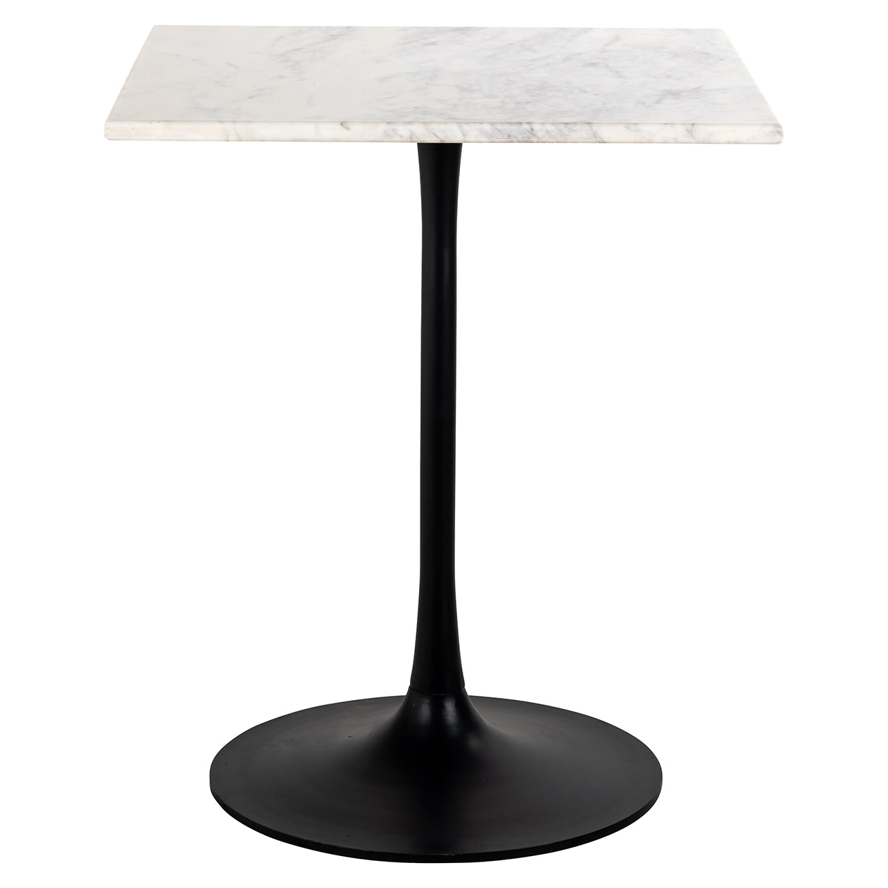 Bistro table Carlten white square (Black/white)