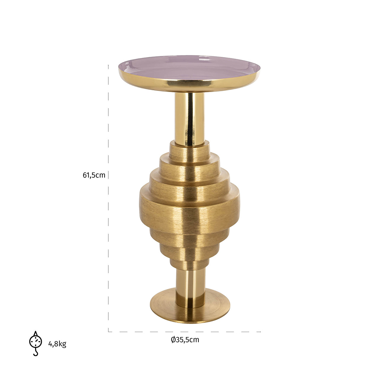 End table Empire (Brushed Gold)