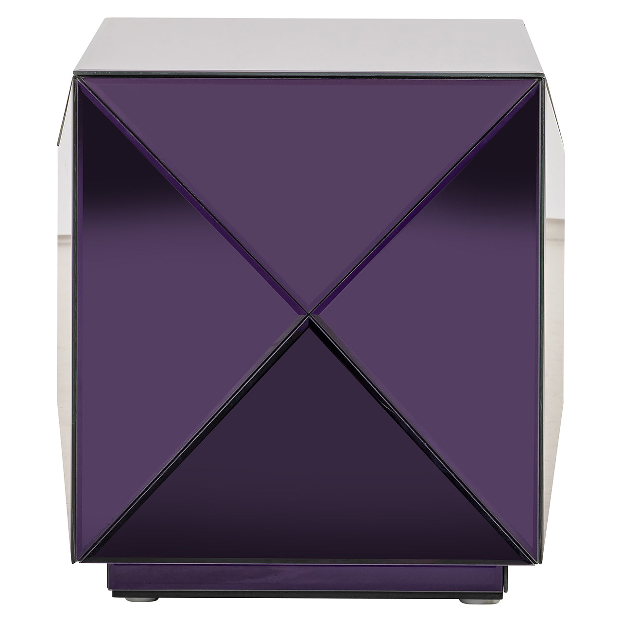 End table Shifra mirror purple ()