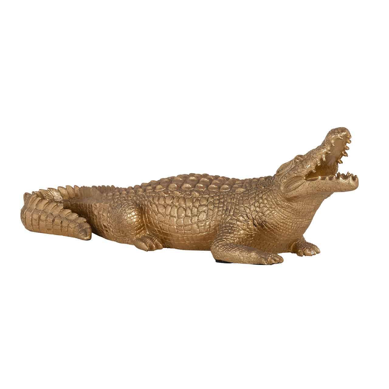 Decorative object Crocodile (Gold)