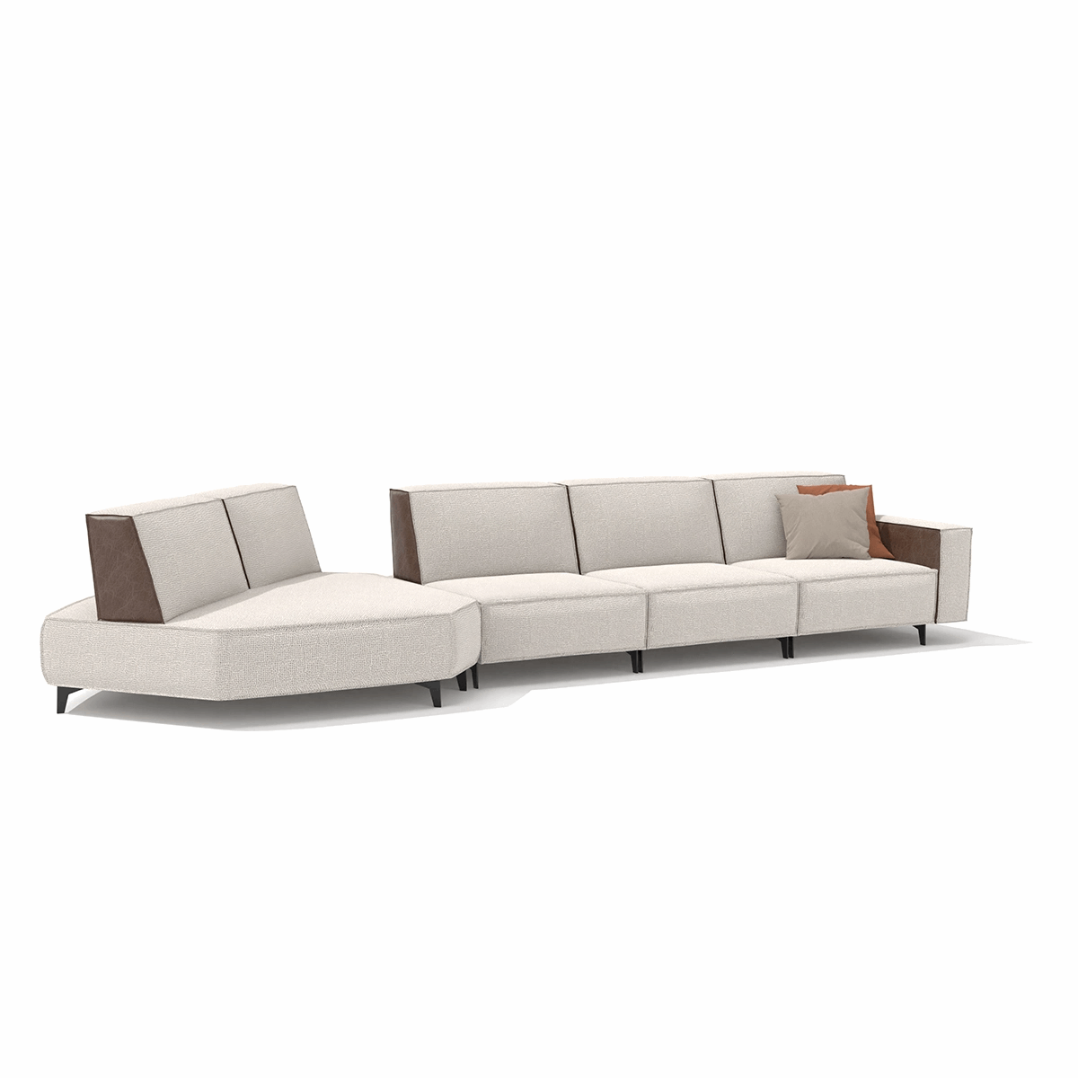 Sofa Cavalier - Light Beige 443x169x100cm