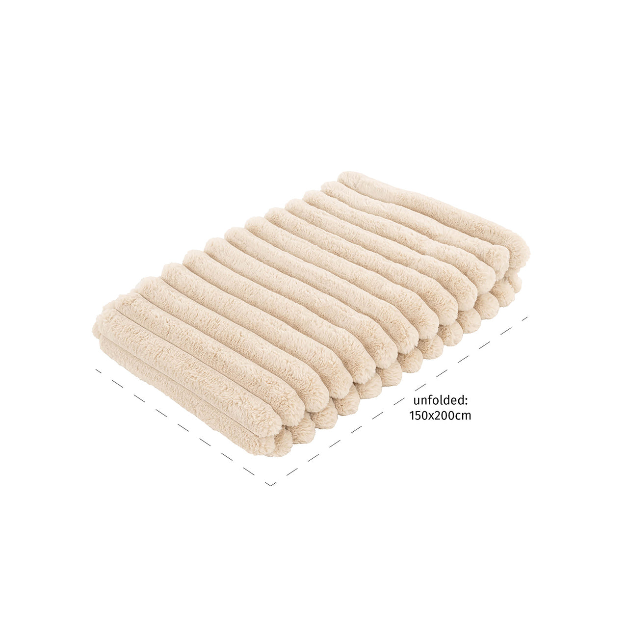 Furry blanket Cato (Sand)