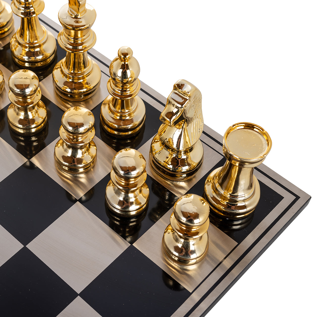 Chessboard Saray (Black/gold)