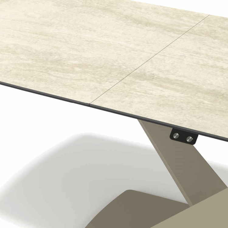 Dining Table Triumph - Ceramic Travertine 180cm | Extendable 230cm