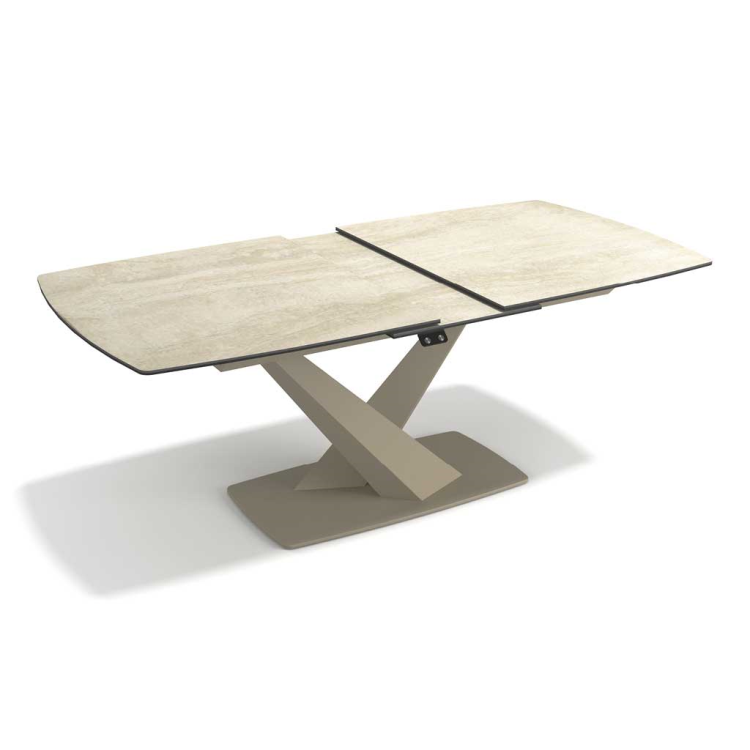 Dining Table Triumph - Ceramic Travertine 180cm | Extendable 230cm