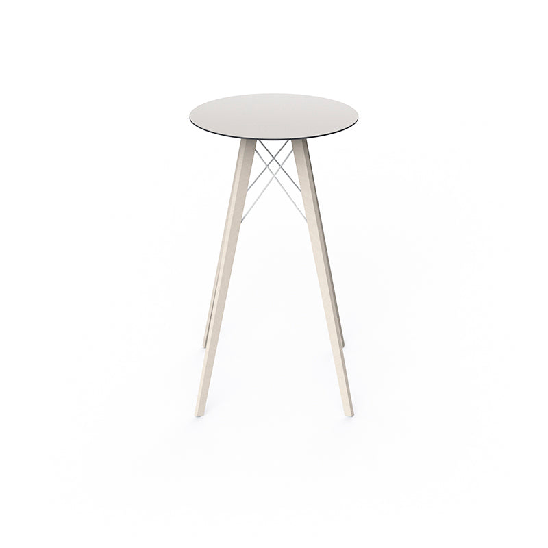 Faz - Wood High Table Ø60X105 Cm