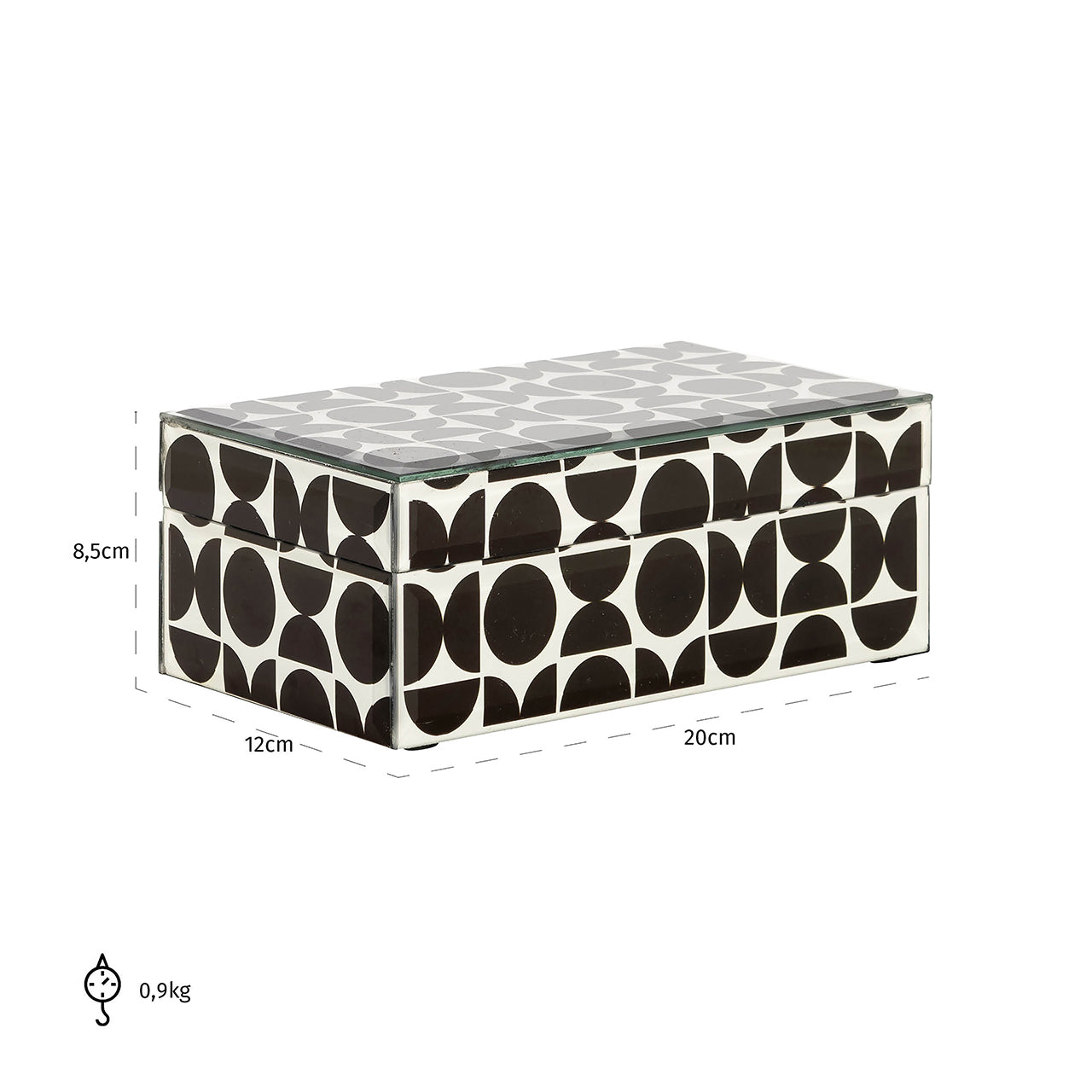 Storage Box Vivian small (Black)