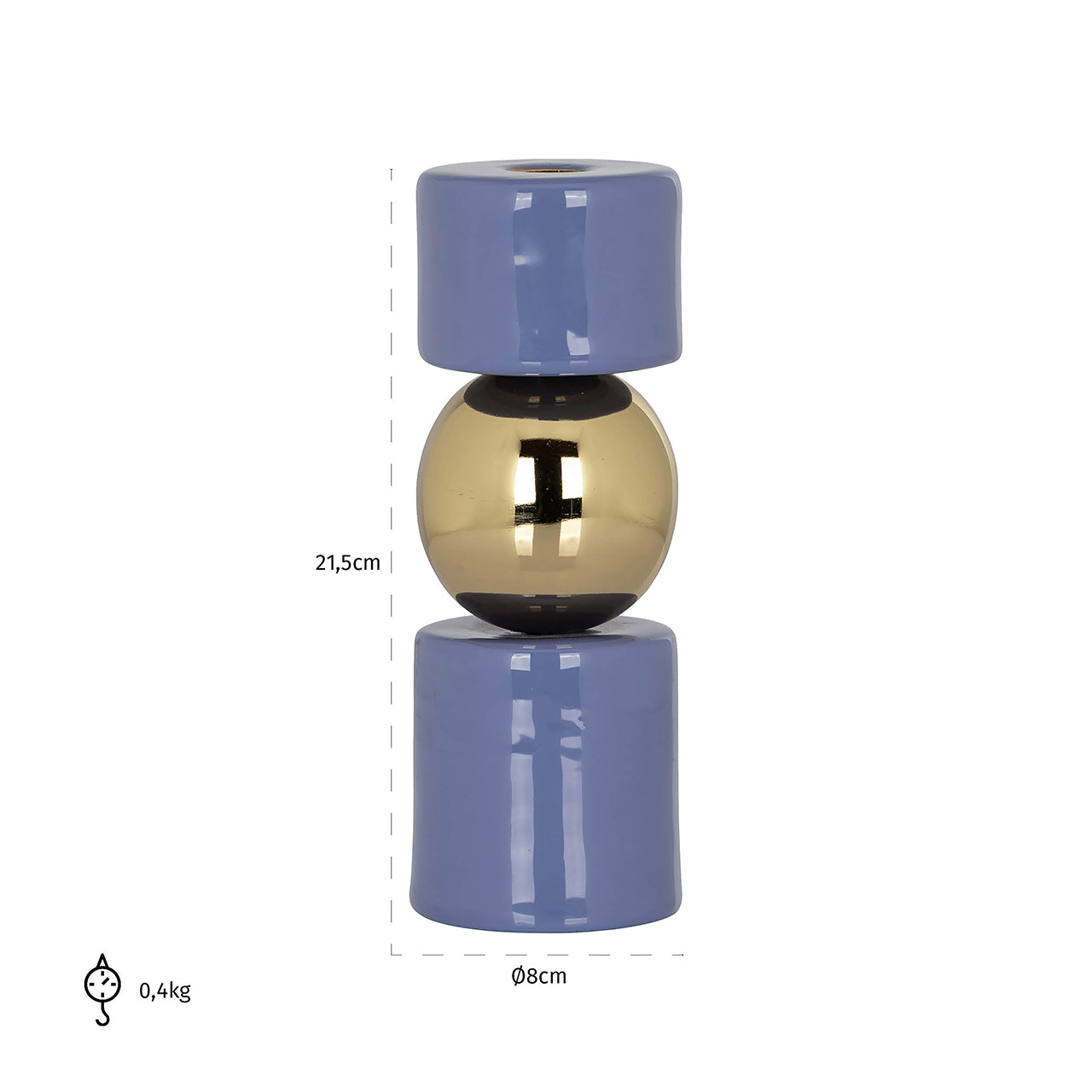 Candle holder Febe (Purple)