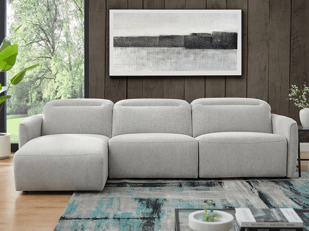 Sofa Valona - Soft Grey | 273 × 165 cm - Lounge Left