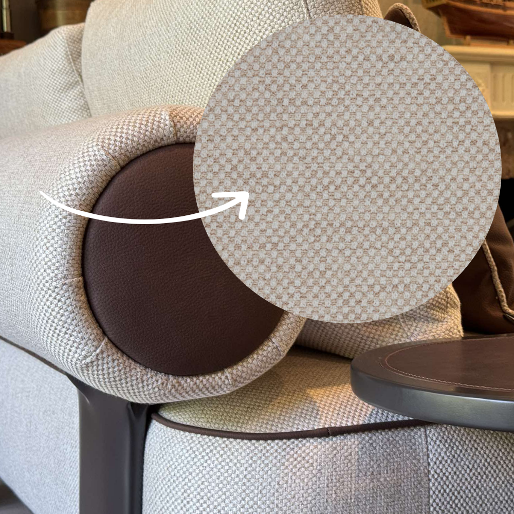 Sofa Kyoto - Light Gray/Beige 234x111cm