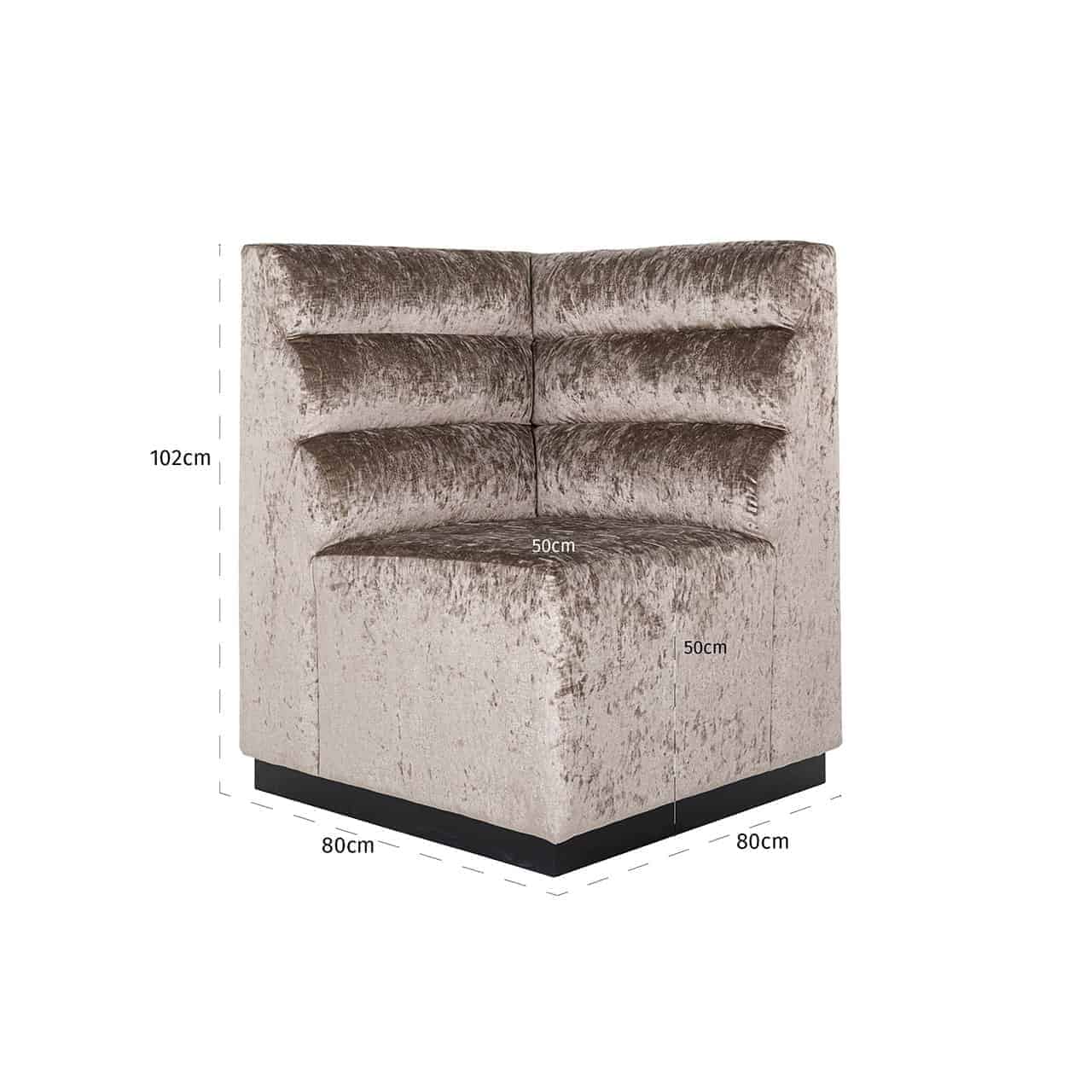 Dining Corner bench Delilah fire retardant