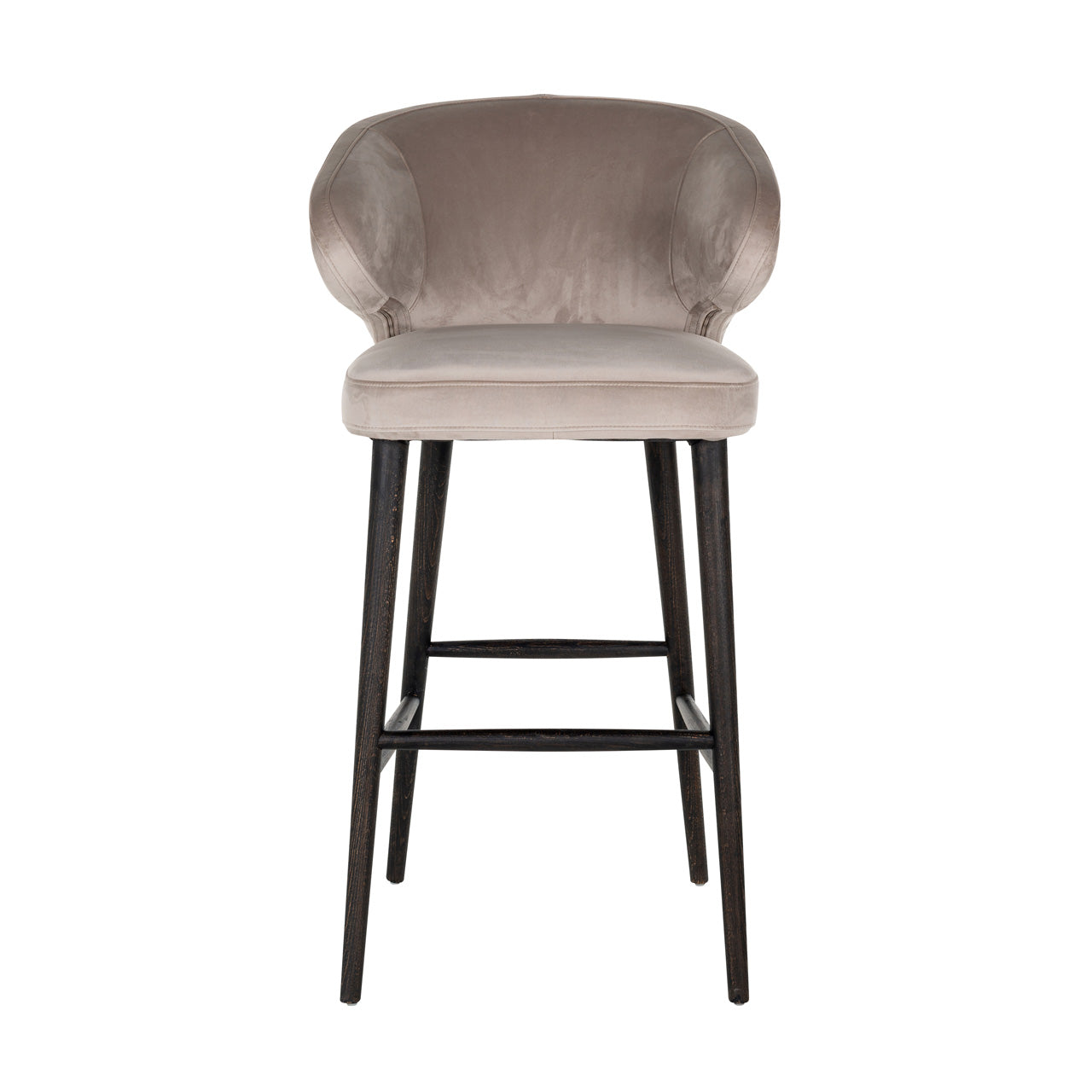 Bar stool Indigo khaki velvet (Quartz Khaki 903)