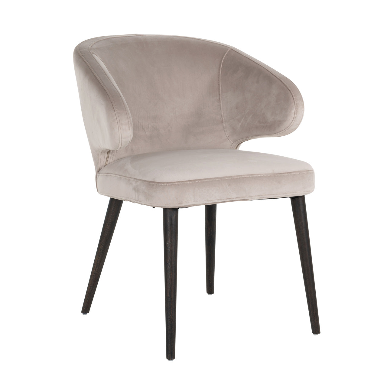 Chair Indigo - khaki velvet (Quartz Khaki 903)
